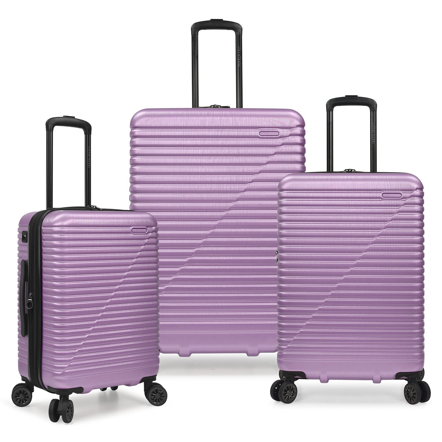 Travel Select Sunny Side 3-Piece Hardside Spinner Luggage Set with USB Port