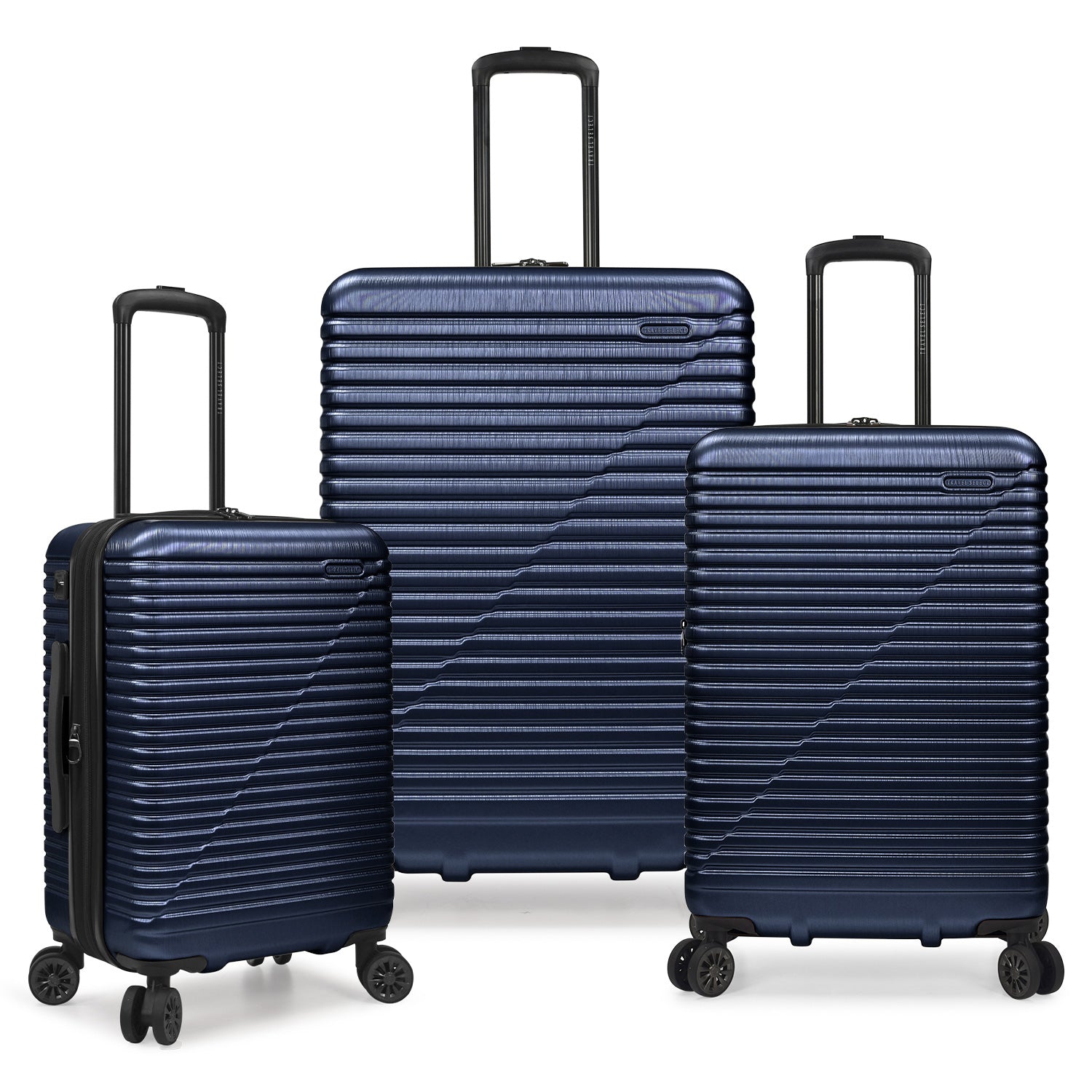 Travel Select Sunny Side 3-Piece Hardside Spinner Luggage Set with USB Port