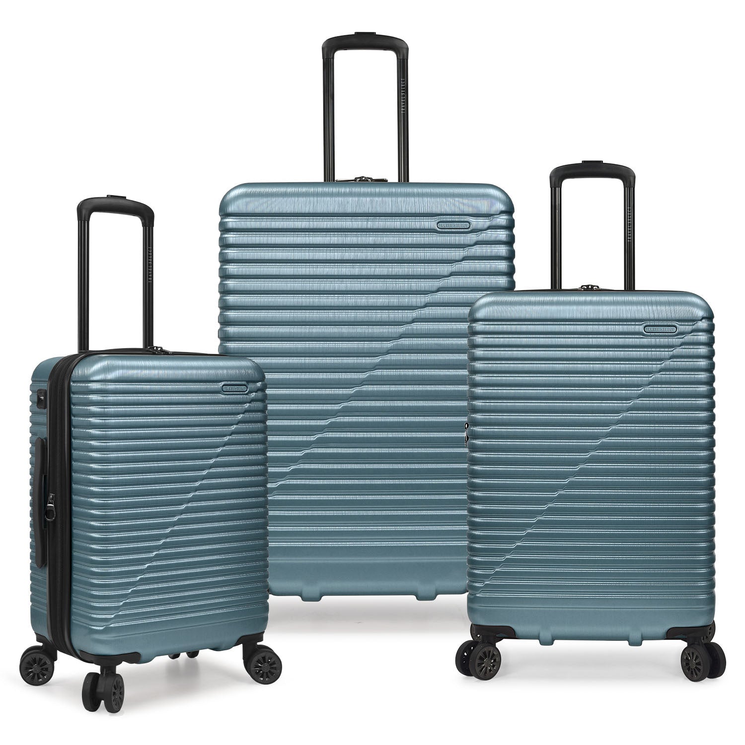 Travel Select Sunny Side 3-Piece Hardside Spinner Luggage Set with USB Port