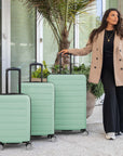 Travel Select Snowcreek 21" Carry-on Hardside Spinner Luggage Set with USB Port