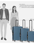 Travel Select Snowcreek 2-Piece Hardside Spinner Luggage Set with USB Port