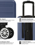 Travel Select Snowcreek 2-Piece Hardside Spinner Luggage Set with USB Port