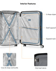 Travel Select Snowcreek 2-Piece Hardside Spinner Luggage Set with USB Port