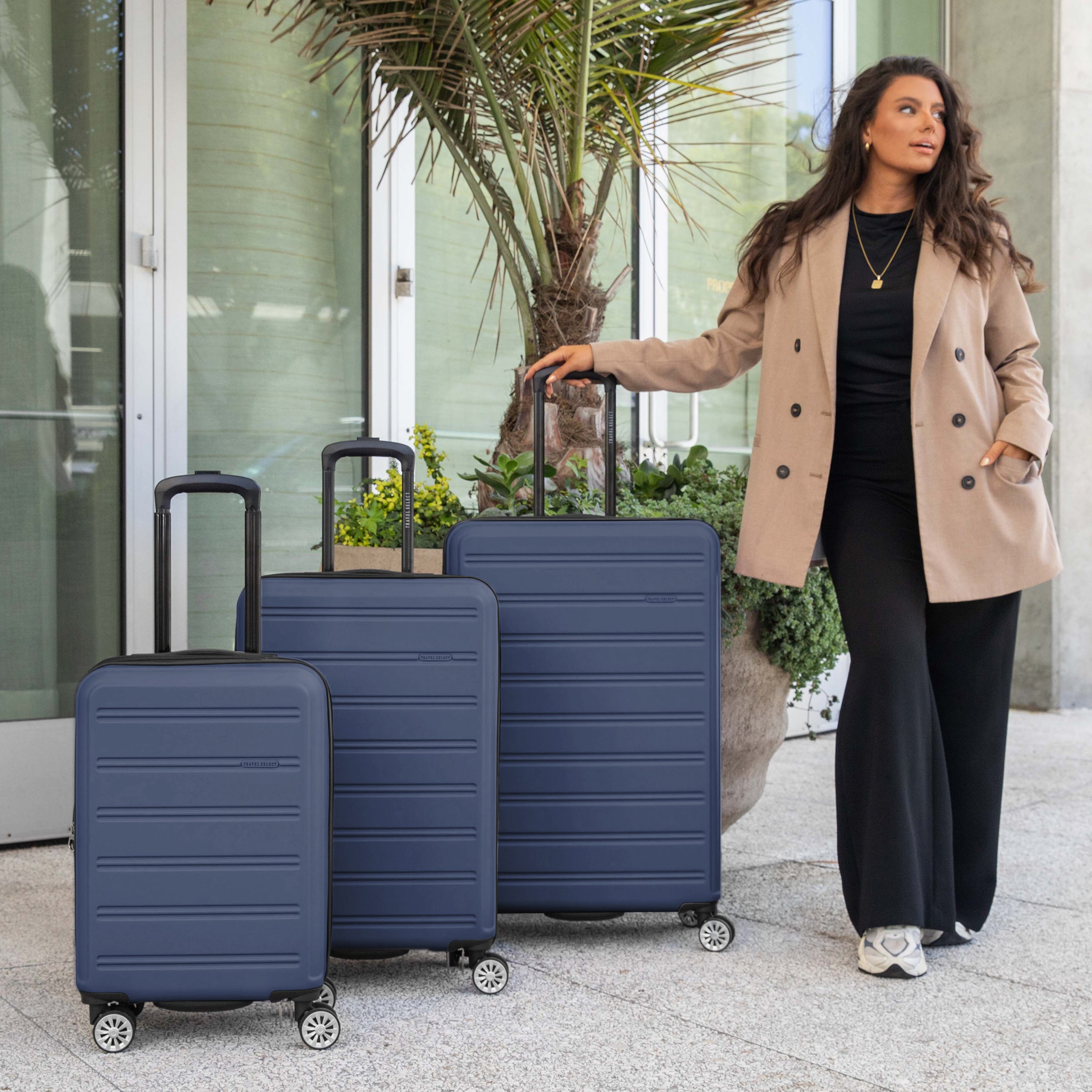 Travel Select Snowcreek 2-Piece Hardside Spinner Luggage Set with USB Port
