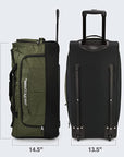 Pacific Gear Wheeled Rolling Duffel Bag, Durable Design, Telescoping Handle, Multiple Compartments, Tie-Down Capabilities