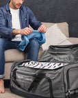 Pacific Gear Wheeled Rolling Duffel Bag, Durable Design, Telescoping Handle, Multiple Compartments, Tie-Down Capabilities