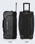 Pacific Gear Wheeled Rolling Duffel Bag, Durable Design, Telescoping Handle, Multiple Compartments, Tie-Down Capabilities
