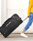 Pacific Gear Wheeled Rolling Duffel Bag, Durable Design, Telescoping Handle, Multiple Compartments, Tie-Down Capabilities