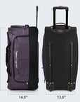 Pacific Gear Wheeled Rolling Duffel Bag, Durable Design, Telescoping Handle, Multiple Compartments, Tie-Down Capabilities