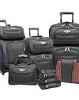 Travel Select Amsterdam Expandable Rolling Upright Luggage, 8-Piece Set