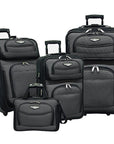 Travel Select Amsterdam Expandable Rolling Upright Luggage, 4-Piece Set