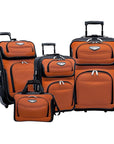 Travel Select Amsterdam Expandable Rolling Upright Luggage, 4-Piece Set