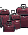 Travel Select Amsterdam Expandable Rolling Upright Luggage, 4-Piece Set