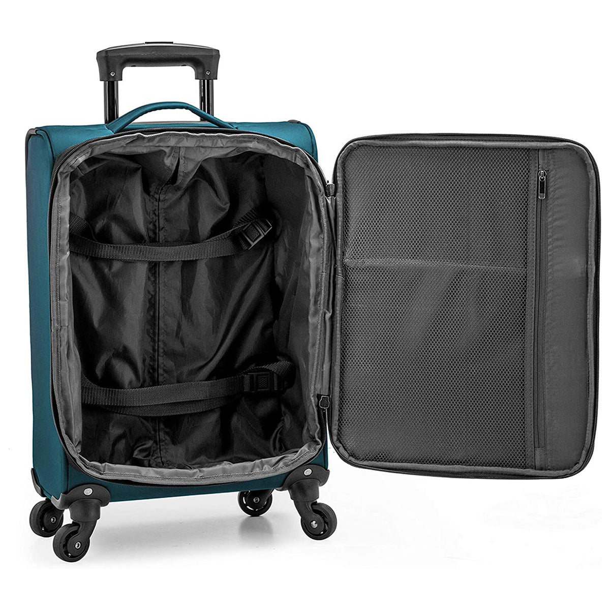 U.S. Traveler Valigia Anzio Softside Espandibile - Trolley Con Ruote 360° E Manico Telescopico - Foto 3