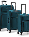 U.S. Traveler Anzio Softside Expandable Spinner Luggage, 3 Piece Set