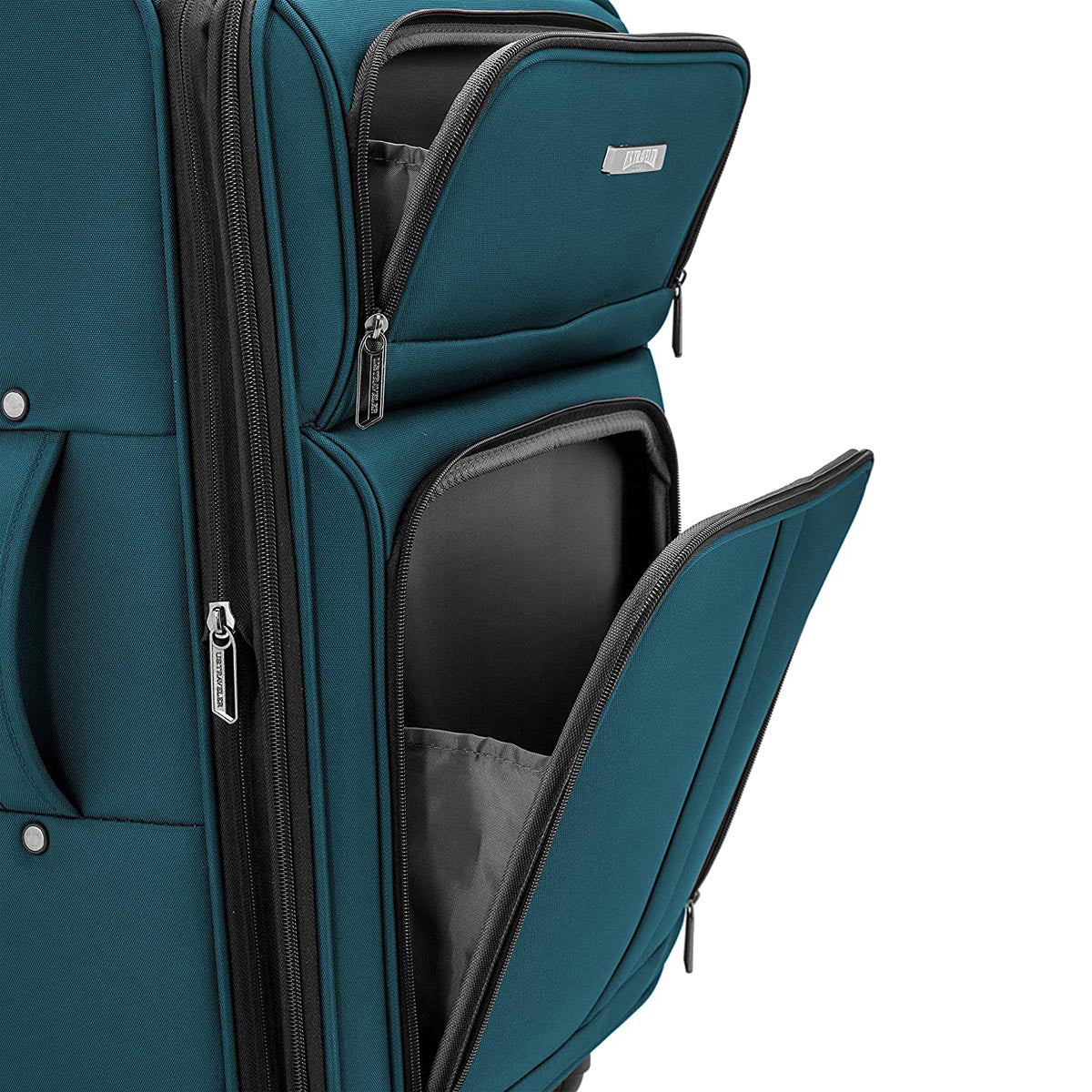 U.S. Traveler Valigia Anzio Softside Espandibile - Trolley Con Ruote 360° E Manico Telescopico - Foto 10