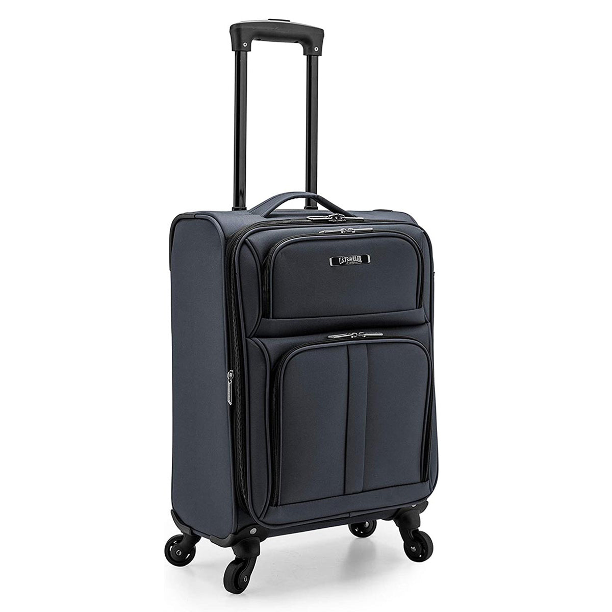 U.S. Traveler Anzio Softside Expandable Spinner Luggage, Carry-on 22-Inch