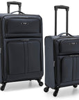 U.S. Traveler Anzio Softside Expandable Spinner Luggage, 2-Piece Set