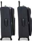 U.S. Traveler Anzio Softside Expandable Spinner Luggage, 3 Piece Set