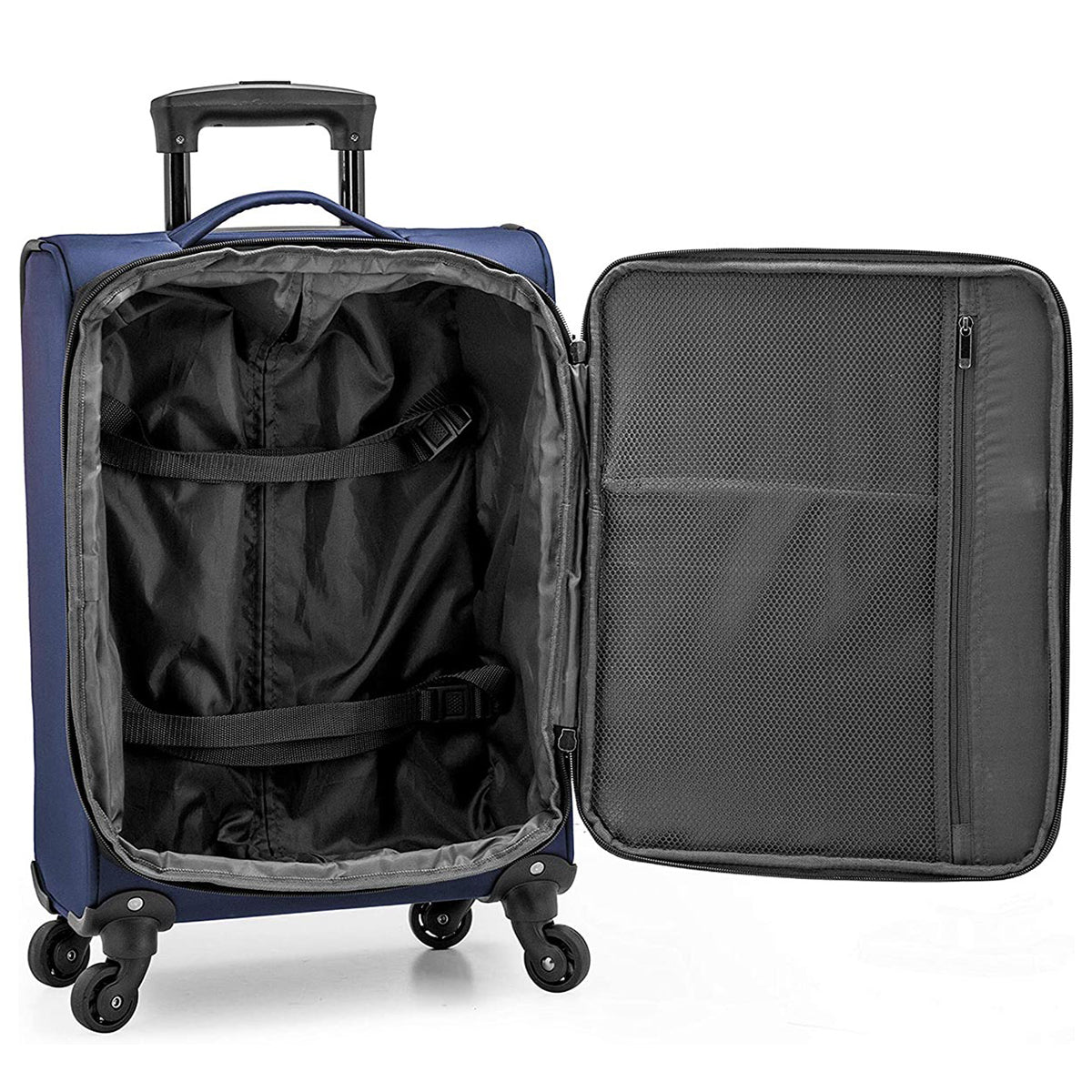 U.S. Traveler Anzio Softside Expandable Spinner Luggage, Carry-on 22-Inch