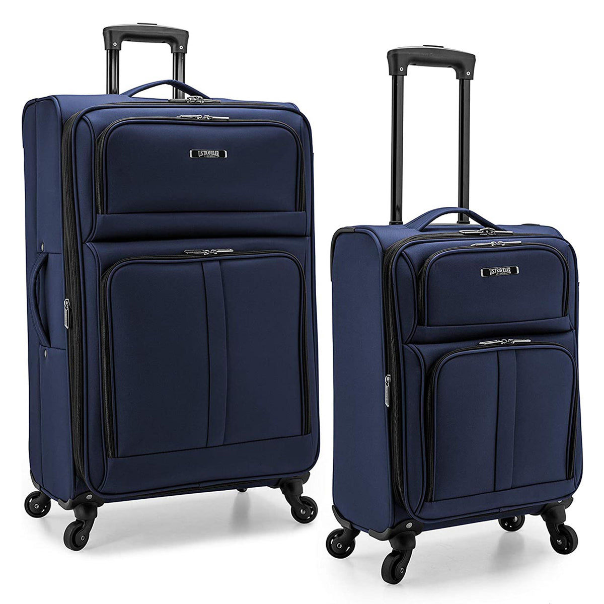 U.S. Traveler Anzio Softside Expandable Spinner Luggage, 2-Piece Set