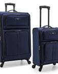 U.S. Traveler Anzio Softside Expandable Spinner Luggage, 2-Piece Set