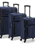 U.S. Traveler Anzio Softside Expandable Spinner Luggage, 3 Piece Set