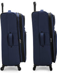 U.S. Traveler Anzio Softside Expandable Spinner Luggage, 3 Piece Set