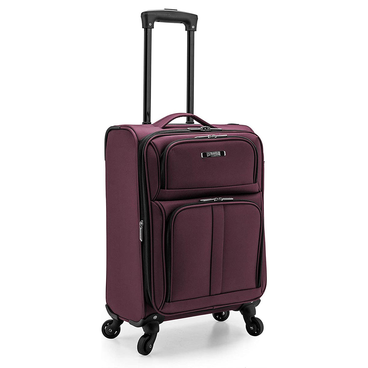 U.S. Traveler Anzio Softside Expandable Spinner Luggage, Carry-on 22-Inch