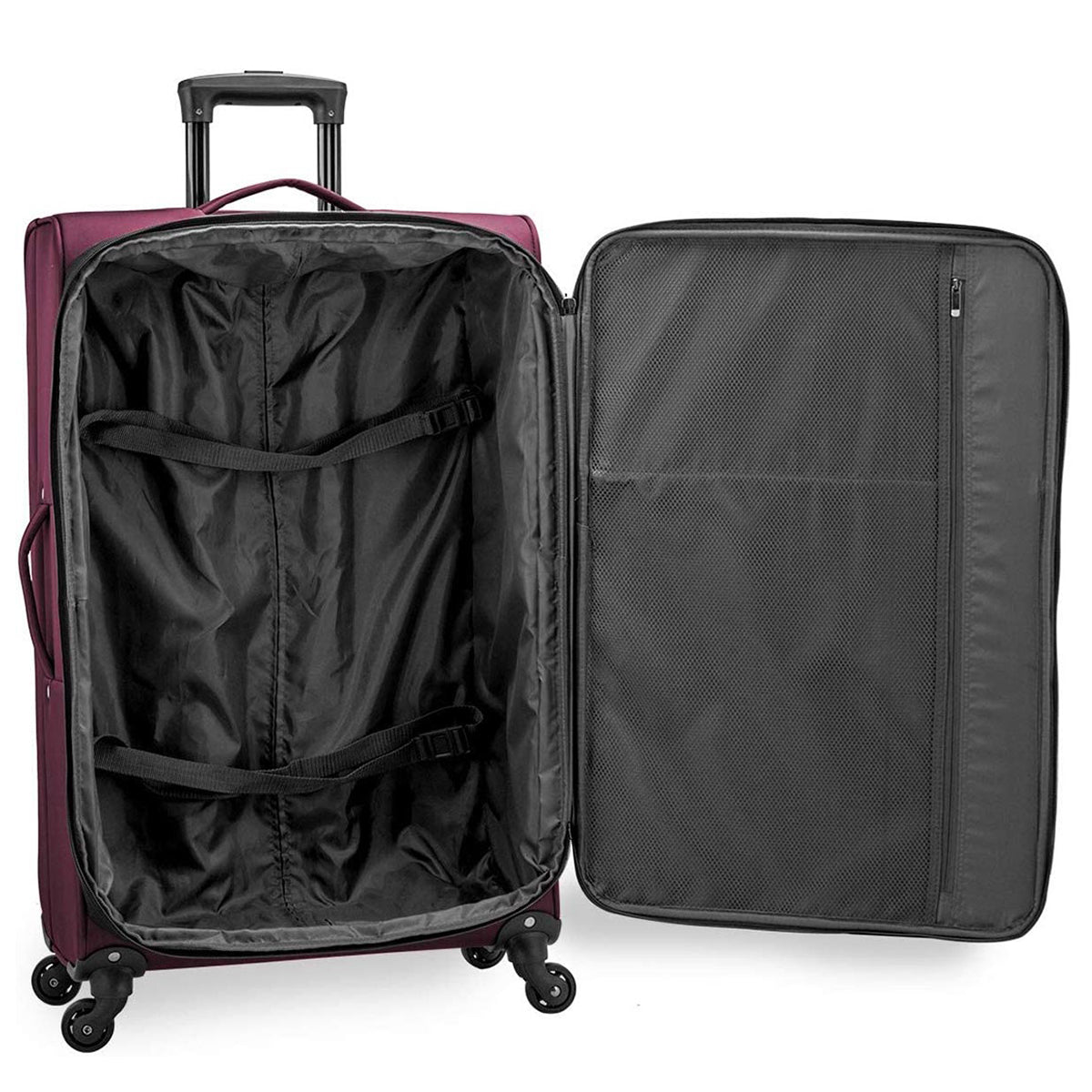 U.S. Traveler Anzio Softside Expandable Spinner Luggage, 2-Piece Set