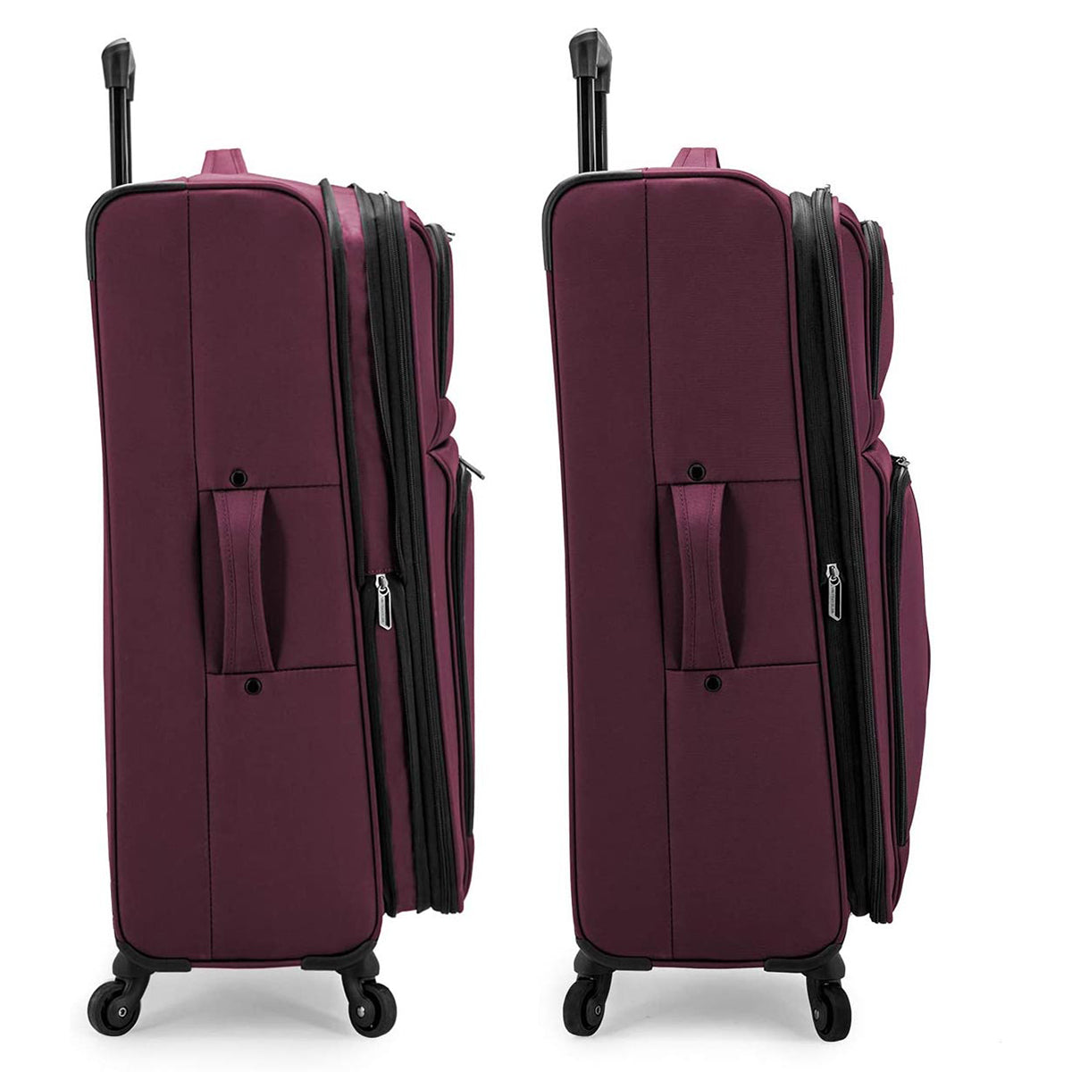 U.S. Traveler Anzio Softside Expandable Spinner Luggage, 3 Piece Set