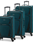 U.S. Traveler Aviron Bay Expandable Softside Luggage with Spinner Wheels, 3 Piece