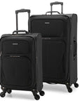 U.S. Traveler Aviron Bay Expandable Softside Luggage with Spinner Wheels, 2 Piece
