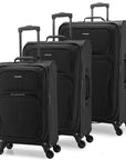 U.S. Traveler Aviron Bay Expandable Softside Luggage with Spinner Wheels, 3 Piece