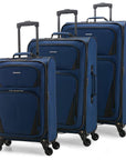 U.S. Traveler Aviron Bay Expandable Softside Luggage with Spinner Wheels, 3 Piece