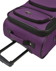 U.S. Traveler Rugged Fabric Expandable Carry-on Luggage Set, 4 Wheel