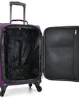U.S. Traveler Rugged Fabric Expandable Carry-on Luggage Set, 4 Wheel
