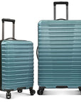 U.S. Traveler Boren Hardside Spinner Luggage With Aluminum Handle, 2-Piece Set