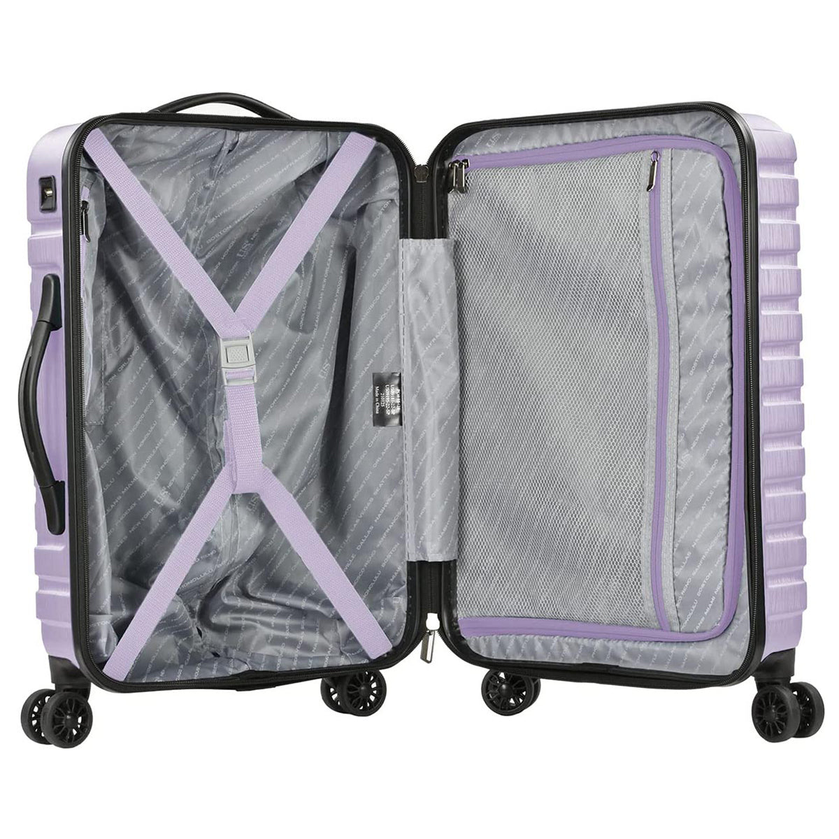 U.S. Traveler Boren Hardside Spinner Luggage With Aluminum Handle, Carry-on