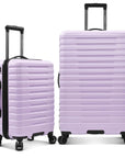 U.S. Traveler Boren Hardside Spinner Luggage With Aluminum Handle, 2-Piece Set