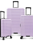 U.S. Traveler Boren Hardside Spinner Luggage With Aluminum Handle, 3-Piece Set