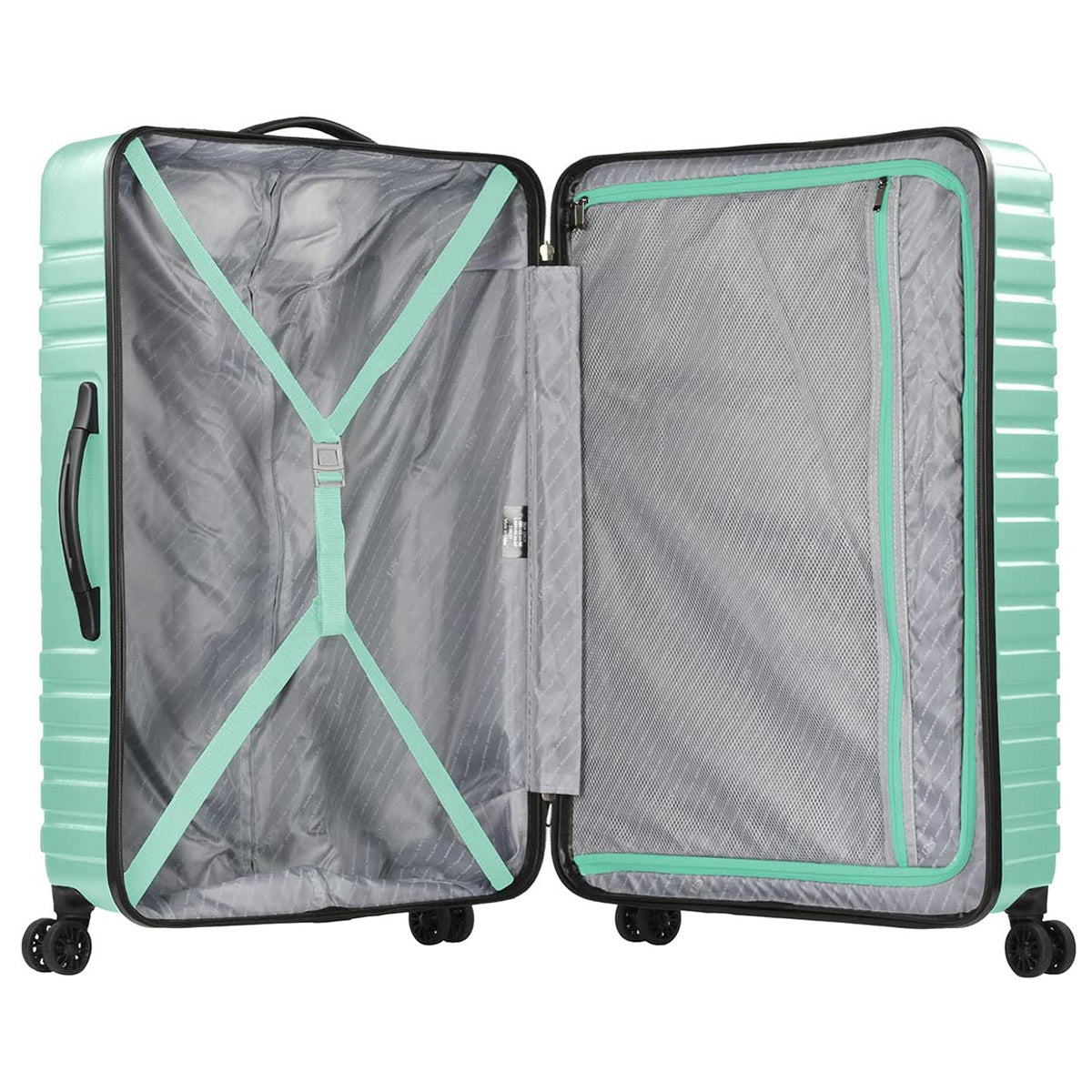 U.S. Traveler Boren Hardside Spinner Luggage With Aluminum Handle, 2-Piece Set