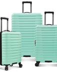 U.S. Traveler Boren Hardside Spinner Luggage With Aluminum Handle, 3-Piece Set