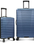 U.S. Traveler Boren Hardside Spinner Luggage With Aluminum Handle, 2-Piece Set
