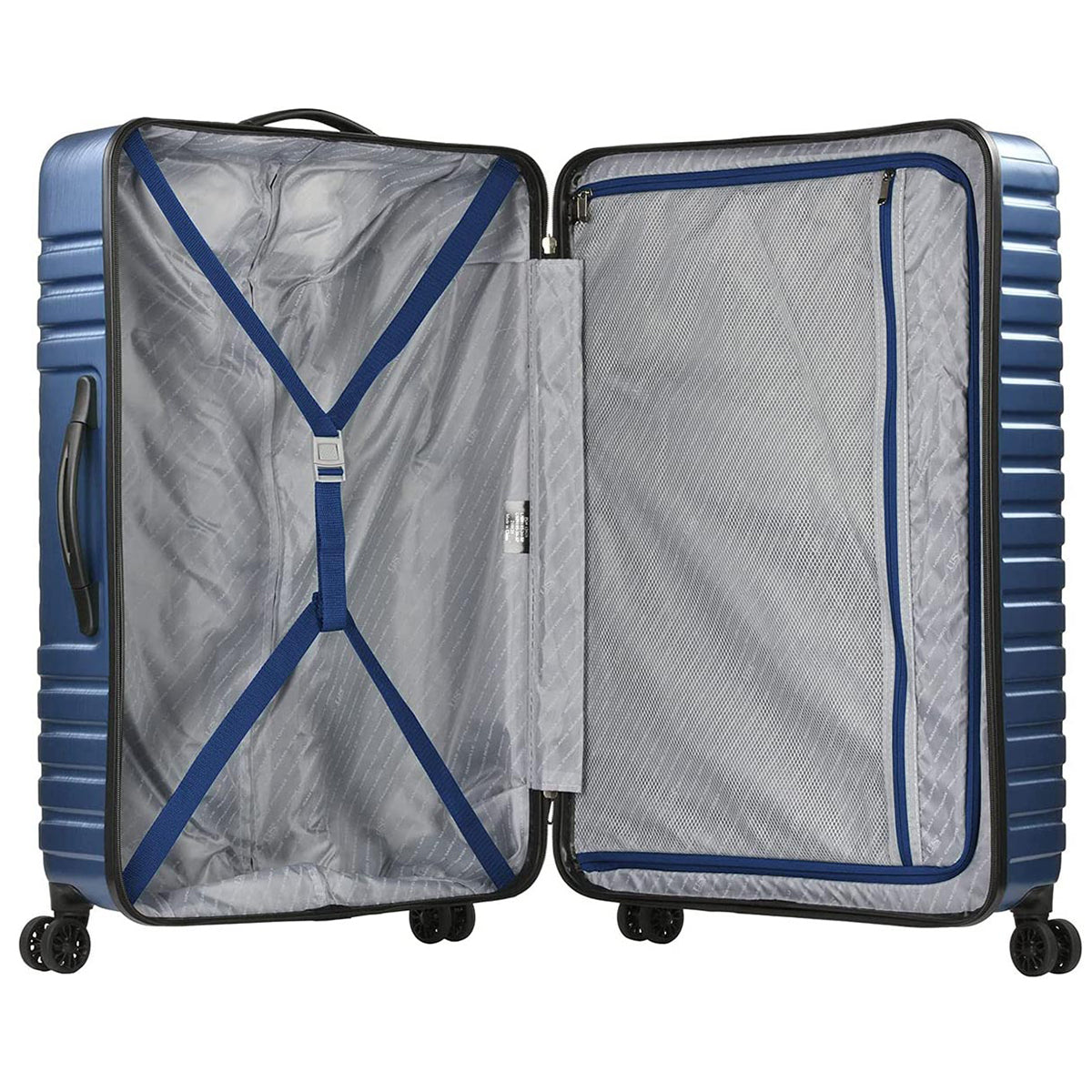U.S. Traveler Boren Hardside Spinner Luggage With Aluminum Handle, 3-Piece Set