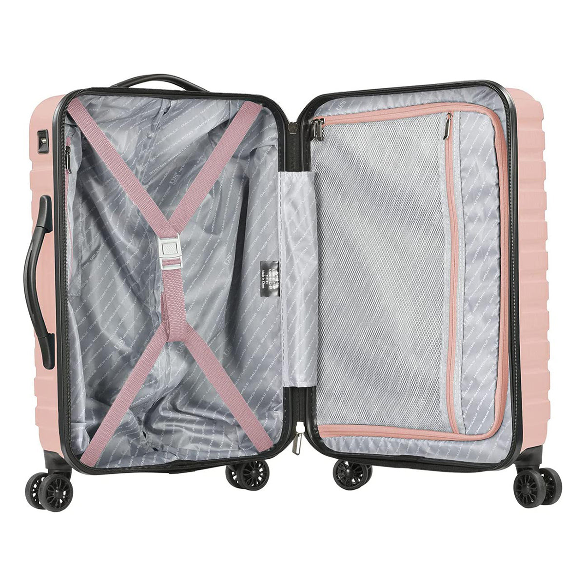 U.S. Traveler Boren Hardside Spinner Luggage With Aluminum Handle, Carry-on