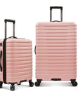 U.S. Traveler Boren Hardside Spinner Luggage With Aluminum Handle, 2-Piece Set