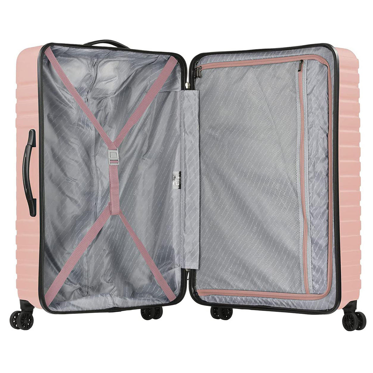 U.S. Traveler Boren Hardside Spinner Luggage With Aluminum Handle, 2-Piece Set