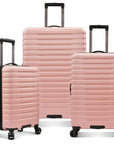 U.S. Traveler Boren Hardside Spinner Luggage With Aluminum Handle, 3-Piece Set