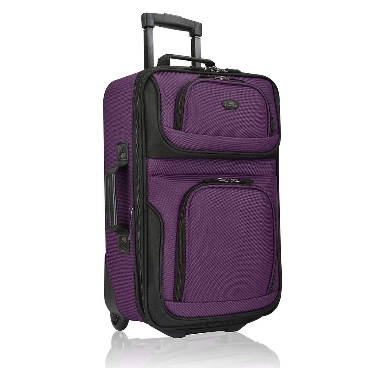 U.S. Traveler Rio Rugged Fabric Expandable Carry-on Luggage Set, 2 Wheel